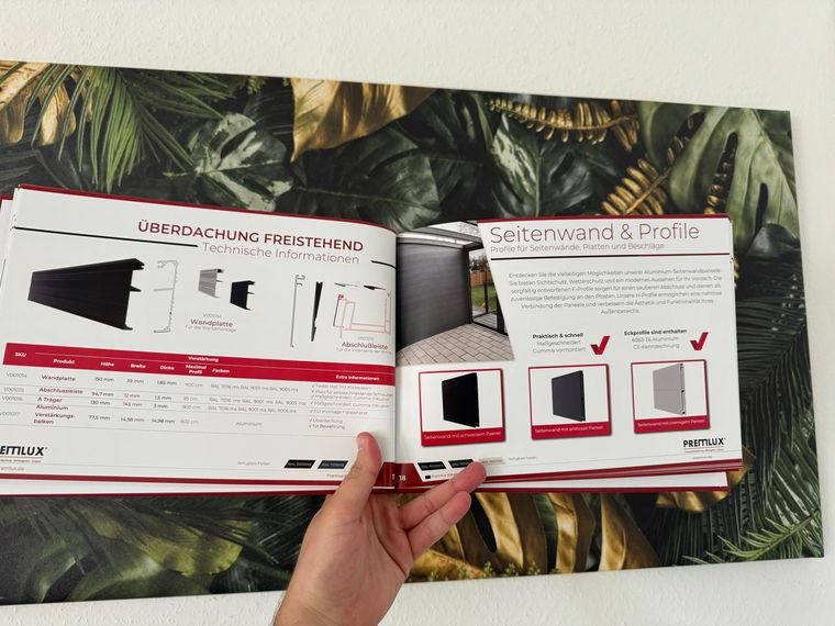 Prettilux &ndash; Produktbroschüre Überdachungen