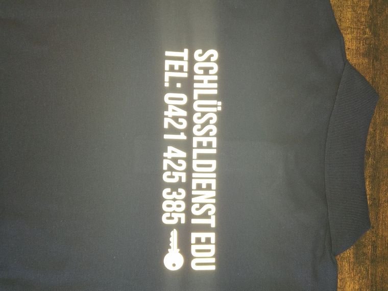 Schlüsseldienst EDU &ndash; T-Shirt mit Kontaktdruck