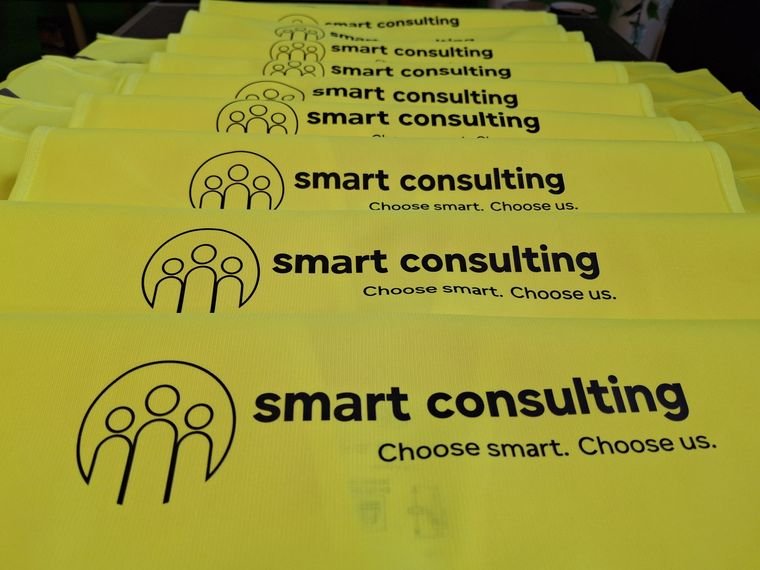 smart consulting &ndash; Bedruckte Shirts in Neongelb