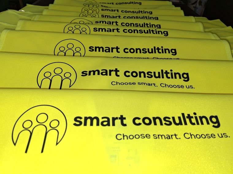 smart consulting &ndash; Textildruck in Neongelb